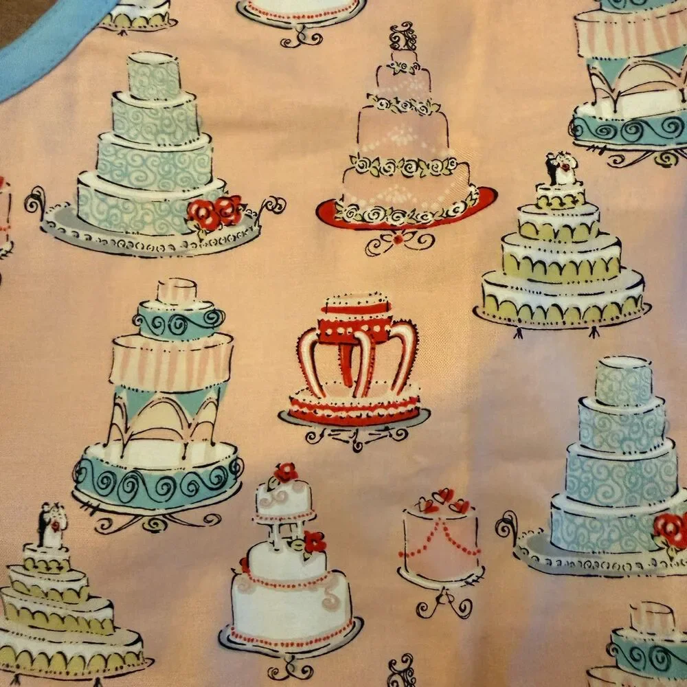 NWT Saucy-Wear Pink & Red Cake Apron Child's One Size